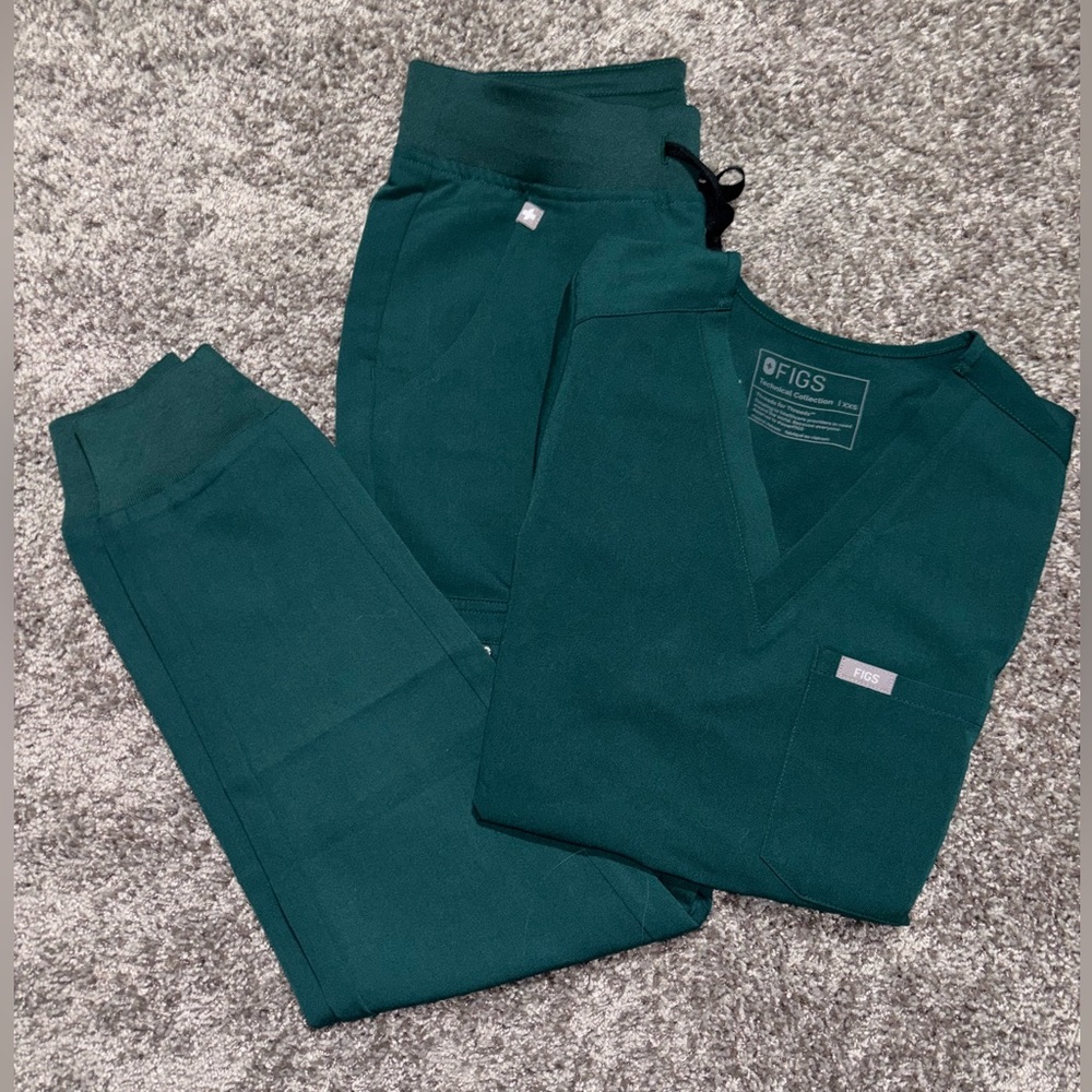 Figs Deep Green Joggers